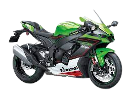 an image of a Kawasaki ninja zx-10r with a black color and no background